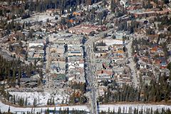 07B Banff Downtown Close Up With Bow River From Banff Gondola On Sulphur Mountain In Winter.jpg